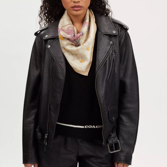 Coach Lunar New Year Dragon Silk Bandana Scarf *NEW* With Tags - Picture 3 of 4